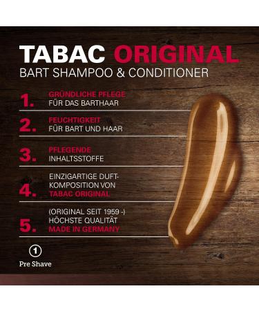 Tabac Beard Shampoo 200ml - Premium Beard Care for Men - Buy Online on GoSupps.com