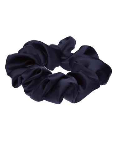 L. Erickson USA Medium Silk Charmeuse Navy Ponytail Holder | Luxe Hair Accessory - Buy Online on GoSupps.com