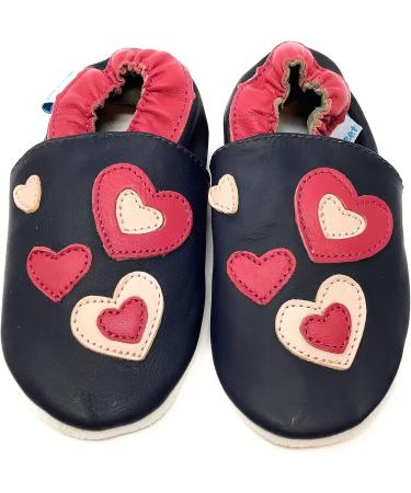 MiniFeet Premium Soft Leather Baby Shoes | Buy 4 Pairs, Get 1 Free! | Toddler Shoes (0-6 Months to 4-5 Years) - Hearts - Buy Online on GoSupps.com