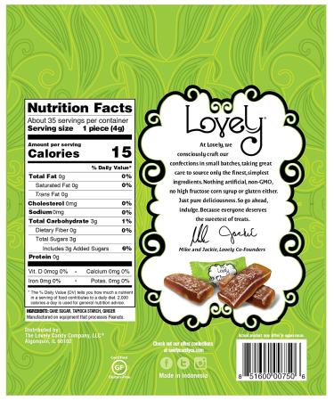 Lovely Candy Ginger Chews Original - 5 oz (142g) | Natural Chewy Treats - Buy Online on GoSupps.com