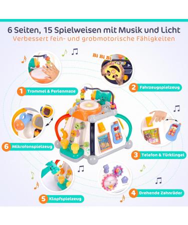 Interactive Motor Cubes for Toddlers | Educational Baby Toy & Activity Center - 20 Games | KP3707 - Buy Online on GoSupps.com