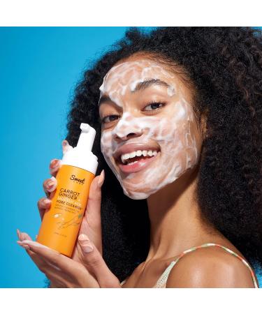 Sweet Chef Carrot Ginger + Salicylic Acid Pore Cleanser - Foaming Face Wash for Blemish Prone Skin (5 fl oz) - Buy Online on GoSupps.com