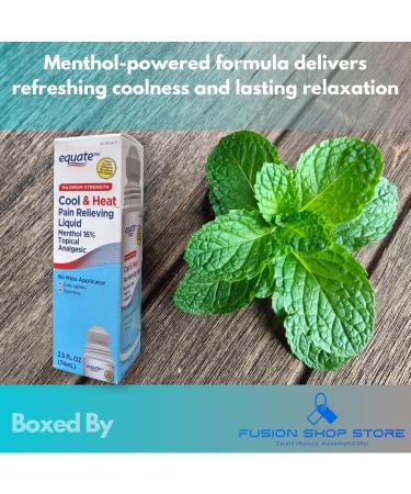Maximum Strength Cool & Heat Roll On- Menthol Comfort Formula 2.5 fl oz (Pack of 1) Boxed by Fusion Shop Store - Buy Online on GoSupps.com