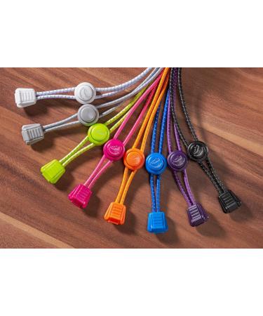 Schn rrlie Elastic Laces - 100cm Blue Round Flat Quick Lock Shoe Laces for Kids & Adults - No Tie Shoelaces for Effortless Wear - Buy Online on GoSupps.com