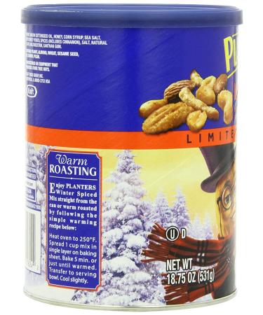 Planters Winter Spiced Mix Canister - 18.75oz | Festive Holiday Snack Mix - Buy Online on GoSupps.com