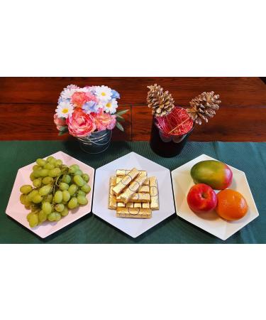  EY HOMES Eco-Friendly Disposable Hexagonal Tableware Party Set (24pcs) | Multicolor 8-inch & 10-inch Plates and 16oz Bowls in 4 Colors for Party/Camping/Picnic/BBQ HEXA24SM01 - Buy Online on GoSupps.com