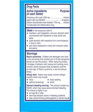 Alka-Seltzer Heartburn Relief 36 Effervescent Tablets - Lemon Lime | Fast-Acting Relief - Buy Online on GoSupps.com