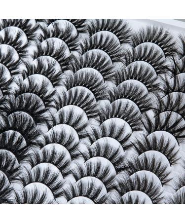 False Eyelashes Reusable 3D Faux Mink Lashes Fluffy Thick Natural Look Fake Eyelashes Handmade Wispy Soft Long Dramatic Eyelashes for Eye Makeup Eyelashes Extension (6 Styles 30 Pairs) - Buy Online on GoSupps.com