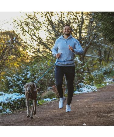 Hands-Free Dog Leash - 2m Adjustable Belly Belt for Running & Jogging | 3-in-1 Training & Hunting Leash for All Dog Sizes - Touline Petrol - Buy Online on GoSupps.com