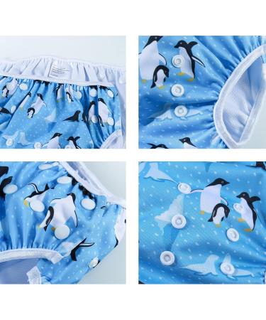Mixidon Reusable Baby Swimming Diaper & Trunks | Adjustable Washable Perfect for Ages 0-3 | Ideal Shower Gifts for Swimming Lessons - Buy Online on GoSupps.com