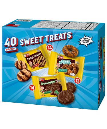 OTG Keebler Cookies Variety Pack | Fudge Stripes, Grasshopper, Coconut Dreams | Individually Wrapped | Sweet & Crunchy Snacks | 40 Pack, 2 Cookies Each - Buy Online on GoSupps.com