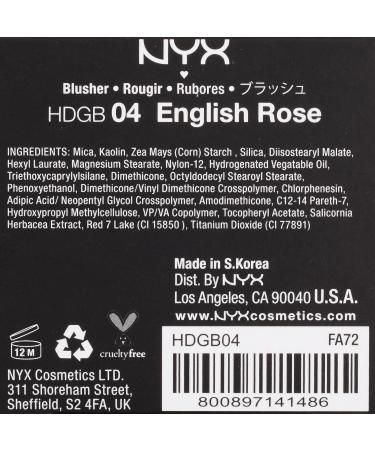 NYX Professional Makeup High Definition Blush English Rose 0.25oz - Shop Now! - Buy Online on GoSupps.com