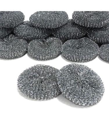 Witap 20 pieces scourer 10 cm Jumbo scourer scouring cleaner pan cleaner scouring sponge round steel sponges