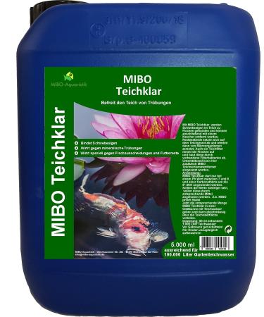 MIBO Teichklar pond clarifier 5 000 ml for 100 000 liters against cloudy and green garden pond water