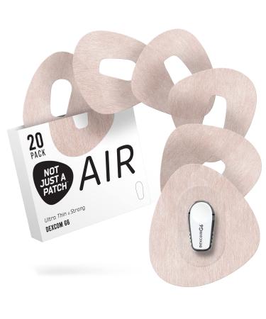Not Just A Patch Air (20 Pack) - CGM Dexcom G6 Adhesive Patches with Hole -Thin Strong and Light 14 Day Adhesion Durable Skin Grip Dexcom Patches G6 Sensor Protectors in Beige - Buy Online on GoSupps.com
