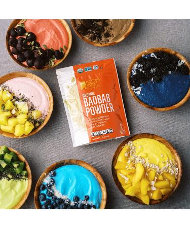 Organic Baobab Powder with Electrolytes, Iron, and Vitamin C - 6 oz - Buy Online on GoSupps.com