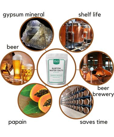 Burton Water Salts (100g)| Packed in Canada| Also Known as Brewing Salts| Harden Brewing Water and Prevent Chill Haze| Used for Homebrewing Process in Beer Making by Elo s Premium - Buy Online on GoSupps.com