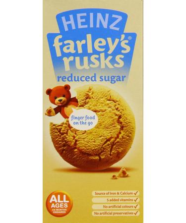 Heinz Farley's Original Reduced Sugar Rusks 4-6 Months and Above 150g (Pack of 6) - Buy Online on GoSupps.com