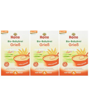 Holle Organic Baby Porridge Semolina - Pack of 3 (3 x 250g) | Buy Premium Baby Food Online - Buy Online on GoSupps.com