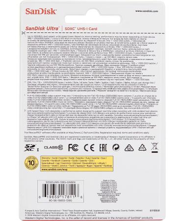 SanDisk 128GB Ultra SDXC Memory Card - 100MB/s, C10 U1, Full HD - SDSDUNR-128G-GN6IN - Buy Online on GoSupps.com