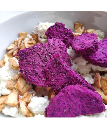  ZINGY ZOO ZingyZoo Freeze-Dried Red Dragon Fruit Pieces 50g Pack of Natural Unsweetened Raw Red Pitaya for - Buy Online on GoSupps.com