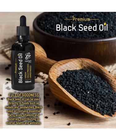 Premium Black Seed Oil - By MariamPantry (100ml Pipette) - Buy Online on GoSupps.com