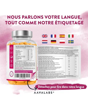 Vitamine B Complex AAVALABS 180 G lules | Complexe de 8 Vitamines B dont Vitamine B12 Vitamine B6 B5 B3 B1 D-Biotine Acide Folique Actif (B9) - Compl ment Alimentaire Vegan pour une nergie Optimale - Buy Online on GoSupps.com