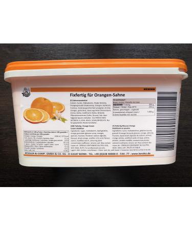 Orange Kessko cream stock 900 g cream stand cream stiffener cream 0.9 kg (orange)