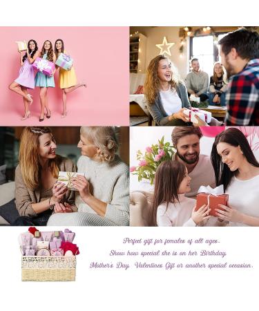 26Pcs Large Spa Basket: Unique Gifts for Women, Mother's Day & Birthday Gift Basket with Lavender & Honey - Luxurious Relaxing Home Spa Kit for Ladies - Buy Online on GoSupps.com