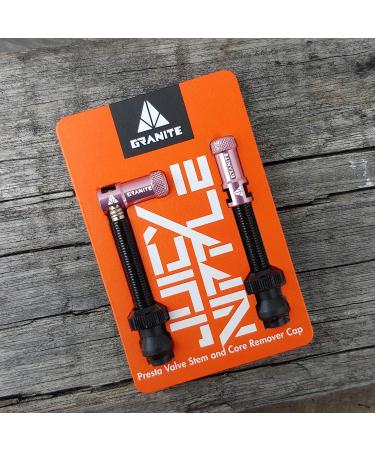 Granite Juicy Nipple Valve Cap & Presta Valve Stem Set - Black Dust Covers for Bike Tires - Buy Online on GoSupps.com