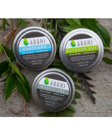 Aromi Solid Cologne | Woodsy Earthy Men's Fragrance Pine Spruce and Cedar Scent Vegan Cruelty-free Father's Day Gift Alcohol-Free (Outdoor Guy) - Buy Online on GoSupps.com