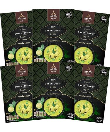 Authentic Thai Green Curry Paste (6 x 70g) | 2020 Great Taste Award Winner - Buy Online on GoSupps.com
