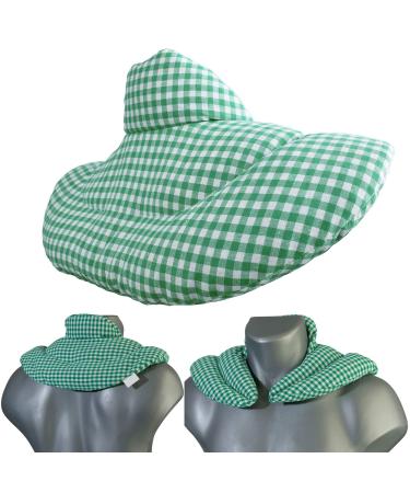 Neck pillow with stand-up collar green-white cherry stone pillow - neck pillow heat pad cherry stones