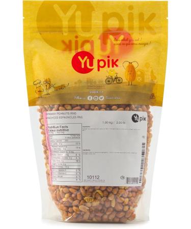 Yupik Roasted Unsalted Spanish Peanuts with Skins 1 kg Kosher Vegan Crunchy Nuts No Added Salt Lightly Roasted Source of Fiber & Protein Savory Snacks 1 kg (Pack of 1) - Buy Online on GoSupps.com
