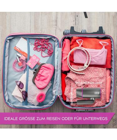 LIFETIME Ion Hairdryer 2100W - Travel-Friendly Anti-Split Ends Cold Air Mode | Compact Gray/Pink Design for Effortless Styling - Buy Online on GoSupps.com