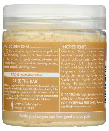 Golden Chai Whipped Soap & Scrub | PACHA SOAP | 8 OZ | Shop Internationally for Nourishing Skincare - Buy Online on GoSupps.com