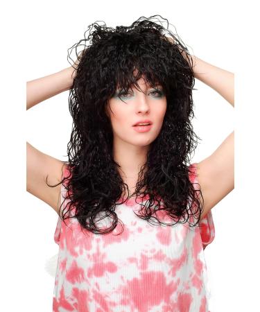 WIG ME UP Women's Long Black Wig - Vamp Wild Caribbean Kinks & Curls 50 cm WL-2317-1B | Shop Internationally - Buy Online on GoSupps.com