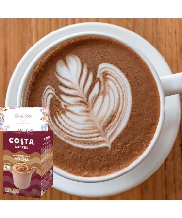 Temas Costa Coffee Instant Coffee Sachets Bundled With Reusable Coffee Cup Sleeves & Coffee Stirrers | Millionaire Mocha | Coffee Gifts (Millionaire Mocha) - Buy Online on GoSupps.com