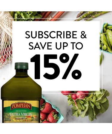 Pompeian Robust Extra Virgin Olive Oil 101 Fl Oz - First Cold Pressed, Full-Bodied Flavor - Ideal for Salad Dressings & Marinades - Buy Online on GoSupps.com