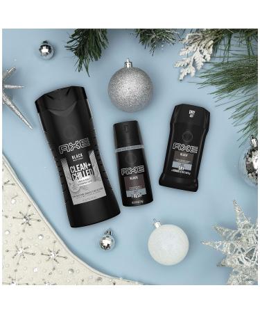 AXE Black Holiday Gift Set: Body Spray, Antiperspirant & Deodorant, Body Wash - 3 Count - Buy Online on GoSupps.com