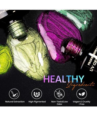 Supwee Cat Eye Gel Nail Polish Set - 12 Colors, 9D Magnetic with Glitter Galaxy Effect for Manicure at Home or Salon - Buy Online on GoSupps.com
