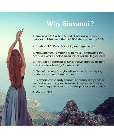 GIOVANNI Eco Chic Straight Fast Straightening Elixir 6.8 oz - Pack of 2 | Heat Protection, Smooths & Straightens Hair, Color Safe - No Parabens - Buy Online on GoSupps.com