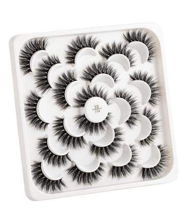 Karids 3D Eyelash Set - Natural Black False Eyelashes for Women | 10 Pair Fake Lashes for Stunning Eyes - Buy Online on GoSupps.com