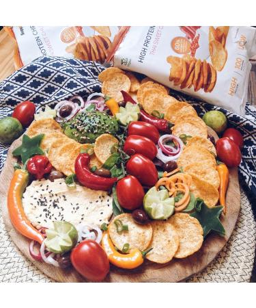 Supplify Vegan Protein Chips - Healthy Snack for Weight Loss & Muscle Building (12 x 50g Mix Box) - Buy Online on GoSupps.com
