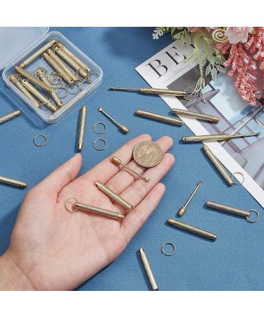 24 Spoon Wax Tool Sets with Key Ring for Vial Filling on Keychain Glitter Pendant - 74.5mm - Buy Online on GoSupps.com