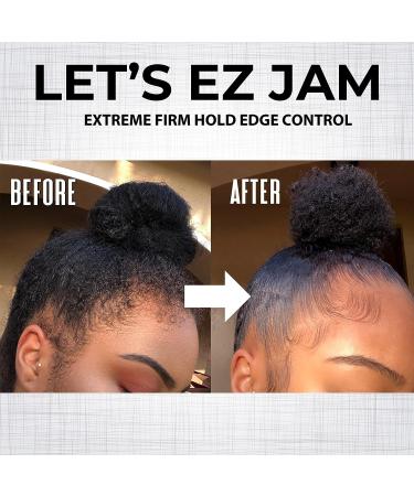 BEAUZO EZ JAM Extreme Firm Hold Edge Control 3.5Fl Oz - Best 24-Hour Edge Tamer for Black Hair 4C - Edge Gel & Wax Included - Buy Online on GoSupps.com
