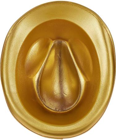 Amscan Men's Gold Fedora Hat - One Size US | Stylish Accessory for Any Occasion - Buy Online on GoSupps.com