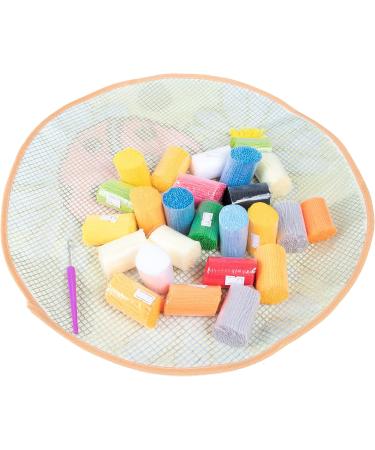 LUBOT Wolf Latch Hook Kit - DIY Rug Making Kit for Kids/Adults - Printed Canvas Pattern - 20 X 15 Grey Wolf - Buy Online on GoSupps.com