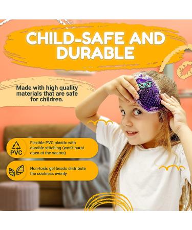 Kids Ice Packs - Small Hot and Cold Therapy Gel Beads for Pain-Relief and Injuries - Reusable Ghost Shaped Design (4-Count) - Buy Online on GoSupps.com