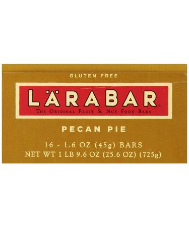 Larabar Pecan Pie 1.6 oz Bars - Gluten Free Vegan Fruit & Nut Bar 16 ct - Buy Online on GoSupps.com
